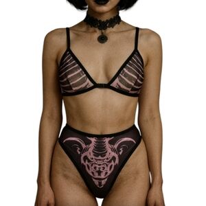 Killstar x Avril Lavigne 2PC Strummin Bra & Panty Set